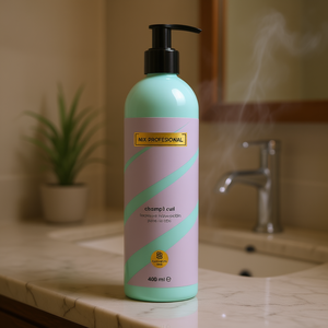 Mix Profesional <b>Champu</b> Curl 400ml Liquid Shampoo for Curly Hair-Sulfate-Free Cleanser & Moisturizer for Dry Skin - Product Image 3