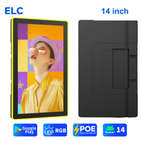 SWA1408T RK3568 Pantalla Táctil LED RGB de 14 Pulgadas con Android 14 para Montaje en Pared, WiFi 6, PoE, Entrada HDMI Opcional, NFC