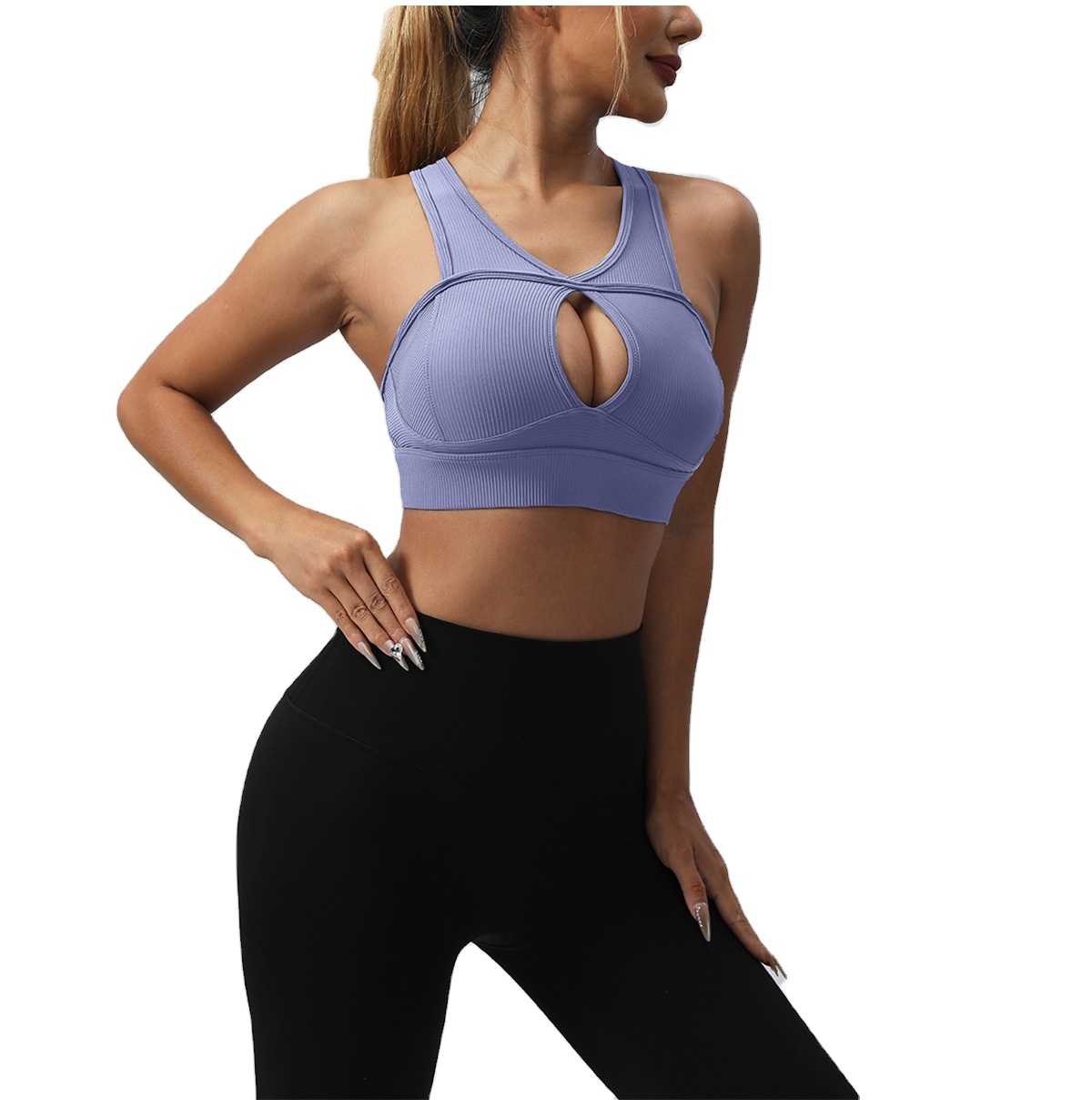 GC New Sports Bra for Women High-strength Shockproof Tops Suspenders Running Yoga Bra Fitness Back Beauty Yoga Clothes YG245