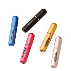 Luxury Travel Size Empty Portable Pocket Face Cream Refillable Atomizer Glass <b>Bottle</b> <b>Plastic</b> Collar for Mini Spray Colorful - Product Image 4