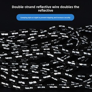 6mm dày phản xạ Guy dây 3.4M 6M Mở rộng 4mm Lều dây Windproof phản chiếu cắm trại Lều dây - Product Image 3