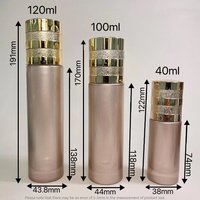 Ensemble de pots en verre cosmétiques pour soins de la peau 120ML 100ML 40ML 50G 30G, flacons de crème pour le visage et de lotion avec bouchon à vis finition mate pour diffuseur