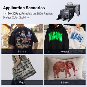Offre Spéciale nouvelle imprimante DTF hybride A3 30cm Machine de transfert de chaleur semi-automatique avec 1 an de garantie pour T-shirt - Product Image 2