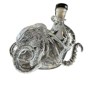 Nouvel article – Bouteille souvenir en verre borosilicate en forme de pieuvre Kraken pour <span class=keywords><strong>rhum</strong></span> noir, 350 ml, vente en gros - Product Image 5