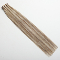 Cheveux humains vierges Remy de haute qualité 100 %, trame papillon injectée d'un côté et en PU de l'autre, avec trou, cuticules intactes