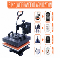Vente directe en usine des fabricants Machine d'impression 8 en 1 combinée à chaud Tasse magique et T-shirt Technique de sublimation