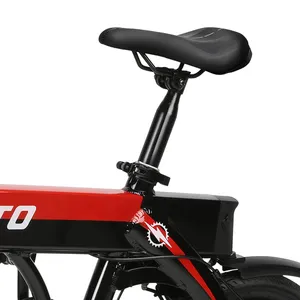 จักรยานไฟฟ้าขนาดเล็ก350W 36V จักรยานอลูมิเนียมอัลลอยด์16นิ้วระบบกันสะเทือนคู่สำหรับซิตี้