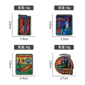 Divertente <span class=keywords><strong>sto</strong></span> <span class=keywords><strong>bene</strong></span> lo scheletro di ansia distintivo in lega Overthiking spilla in smalto della morte ansiosa - Product Image 4