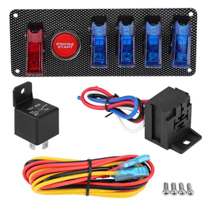 12V 6 in 1 Ignition Switch Panel Race Car Starter Kit LED <b>Light</b> Quick Connect for Cars RV Off Road Vehicles - Product Image 1
