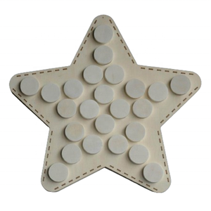 Giá Rẻ Tự Nhiên Chưa Hoàn Thành Nhà Hình Dạng Gỗ Mùa Vọng Lịch Bán Buôn - Product Image 4