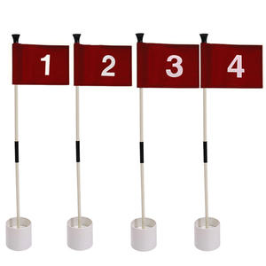 Ensemble de drapeaux et coupes de <span class=keywords><strong>golf</strong></span> junior pour jardin - Drapeau de cible d'entraînement pour enfants, cadeau portable pour l'entraînement sportif des garçons et des filles - Product Image 1