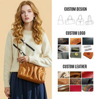 Sac à bandoulière pour femme en cuir avec logo personnalisé de luxe, sac messager, fabricant OEM ODM
