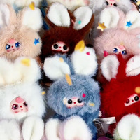 Collection Officielle BABY THREE : Ensemble de Peluches Super Mini Lapins à Suspendre pour Enfants de 14 Ans et Plus – Cadeaux