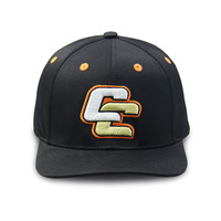 Casquette Snapback Brodée Délicate avec Broderie Latérale, Légère, Couleur Unie, Style Hip-hop Décontracté pour Jeunes