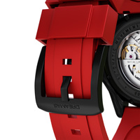 Montre de plongée en fibre de carbone forgée pour hommes, résistante à l'eau jusqu'à 500M, cadran à texture scintillante dégradée bleue BGW9 suisse, bracelet en fluororubber