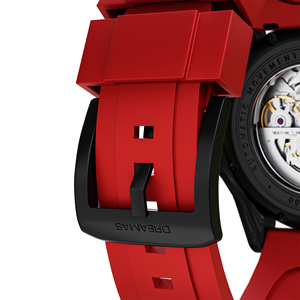 Reloj de Buceo para Hombre de Fibra de Carbono Forjada, Resistente al Agua 500M, Esfera con Textura Degradada Luminosa Azul BGW9 Suiza, Correa de Fluororubber - Product Image 4