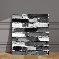 Autocollants muraux en vinyle imprimables personnalisés, autocollants muraux 3D géométriques, papier peint auto-adhésif 30x30cm pour chambre d'enfant, salon, chambre à coucher, décoration de la maison
