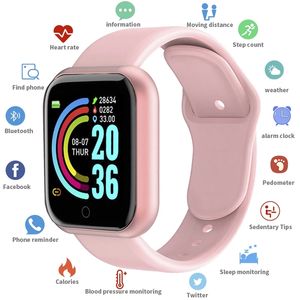 D13 116 akıllı saat spor Fitness takip chazı kan basıncı nabız monitörü kadınlar için bilezik smartwatch dijital kol saati - Product Image 2
