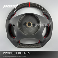 Für Mercedes-Benz W209 W211 W463 C219 R230 E G SL CLK CLS AMG 550 350 63 2005-2012 Maßgefertigtes LED-Sportlenkrad aus Kohlefaser