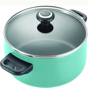 Ensemble de casseroles en céramique antiadhésives modernes, 15 pièces, avec poignées en bakélite et couvercles en verre, pour cuisinières à gaz et à induction - Product Image 3