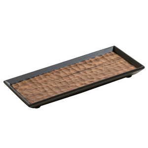 Plateau à thé en bois de noyer, support rectangulaire pour théière, style Wabi Sabi, accessoire décoratif - Product Image 5