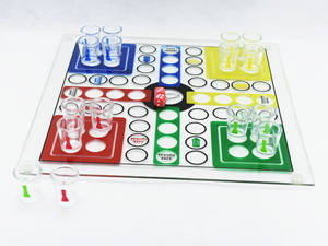 Jeu d'échecs en verre, jeu de <span class=keywords><strong>ludo</strong></span> à boire et jeux d'échecs à boire - Product Image 2
