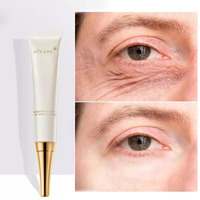 Crème pour les yeux coréenne anti-rides, anti-poches, sans sulfate, à l'aloe vera, au collagène et à la levure, avec applicateur
