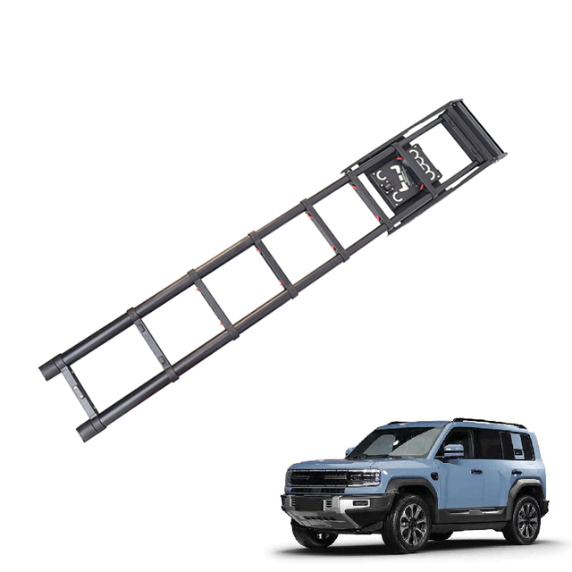 Single Side Retractable Ladder for BYD Leopard 5 Denza B5 Exterior Kit Aluminium Alloy Side Ladder EV Car Accessories