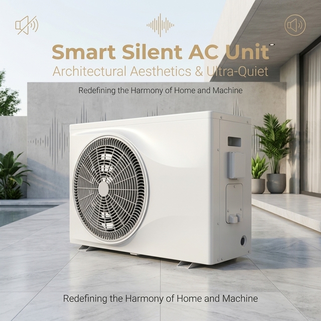 R32 7-35KW Mitsubishi Full Inverter Swimming Pool Heat Pump for Hotel Use WiFi Control High COP Tankless Energy Class A++