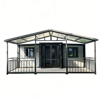 Maison conteneur pliable et extensible, étanche, isolée, résistante aux ouragans, 20 pieds, 40 pieds, design moderne, utilisation hôtelière
