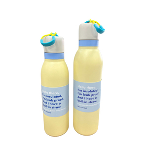 Elegante bottiglia di acqua a doppia parete isolata bottiglia di <span class=keywords><strong>acciaio</strong></span> inossidabile a prova di perdite con paglia incorporata 710ml/530ml - Product Image 5