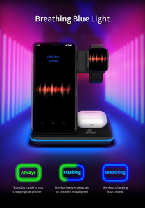 Cargador Inalámbrico 3 en 1 para iPhone, Cargador Magnético Plegable para iPhone, para Reloj, Cargador Rápido de 15w para Airpods - Product Image 5