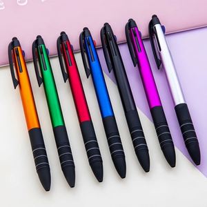 Custom Logo Multi-functional 3 <b>Colors</b> Capacitive Touchscreen <b>Pen</b> 1.0mm Plastic Multicolored Office & School Use Gift - Product Image 1