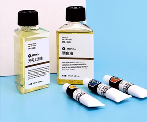 Marie's Brand 100ml <span class=keywords><strong>Vernis</strong></span> brillant à l'<span class=keywords><strong>huile</strong></span> <span class=keywords><strong>de</strong></span> <span class=keywords><strong>lin</strong></span> mature Aquarelle Peinture Térébenthine moyenne Dilution Agent <span class=keywords><strong>de</strong></span> nettoyage Set <span class=keywords><strong>de</strong></span> papier - Product Image 3