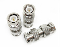 Adaptor Konverter Konektor BNC-JJ, Adaptor RF Coaxial, Konektor BNC Male ke BNC Male 50 Ohm, Tersedia