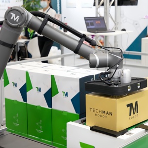 Bras robotique collaboratif industriel pour la palettisation automatique, charge utile de 35 kg, palettiseur de cartons pour l'alimentation, les boissons, les produits chimiques, l'emballage en bois - Product Image 4
