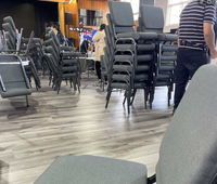 Silla de Iglesia Acolchada y Cómoda con Asiento Encajable para Teatro, Auditorio, Púlpito y Banquete, Precio Económico de Fábrica