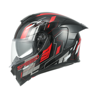 Logo personnalisé Homologation ECE2206 Matte Noir Gris Casque de moto Matériau ABS pour la conduite sur route