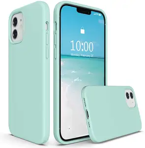 Mobile Phone Case Cover Microfiber Inside Fashion Case Soft Touch Liquid Silicone Case For IPhone 11 12 13 14 Pro Max