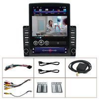 Autoradio universel 9,5 pouces avec écran IPS, unité centrale 4 cœurs, stéréo de voiture, GPS, vidéo, Carplay, Android Auto, lecteur DVD de voiture avec boutons