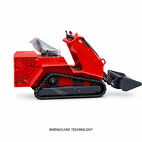 Compact Crawler Skid Steer Loader T490 0.1m3 Bucket 0-5km/h EPA/EURO5 Mini Track Loader untuk Pertanian, Kebun, dan Konstruksi