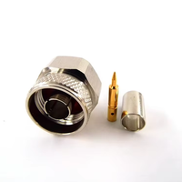 Connecteur coaxial RF étanche 50 ohms de type N mâle à sertir pour câble LMR240, pour antenne et câble électrique