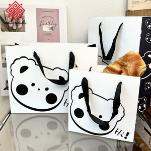 Bolsa de Regalo de Papel Blanco de Gran Capacidad con Diseño de Oso Estilo Ins, Precio Económico, para Cumpleaños, Venta al por Mayor Baoren - Product Image 6