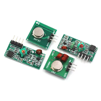 Module émetteur-récepteur sans fil 433 MHz/315 MHz - Paire récepteur et émetteur RF super-réfratogénique 5 V pour systèmes de télécommande