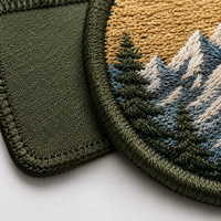 Badge brodé thermocollant, patch de réparation pour veste, badge appliqué personnalisé, adhésif puissant, fournisseur direct d'usine