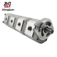 Pompe hydraulique à haute pression Zhengquan HGP-3333A-F30/30/30/30R à 4 étages, pompe à engrenages multi-circuits pour équipement industriel de grande taille