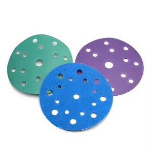 Oem 6-inch mutiholes Tím gốm giấy nhám Hookit móc và vòng chà nhám đĩa với bộ phim ủng hộ 3m737u giấy mài mòn - Product Image 3