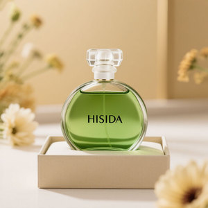 Botella de perfume vacía de cristal transparente redonda de la venta caliente de la fábrica al por mayor botella de perfume vacía de 100ml con las tapas únicas - Product Image 5