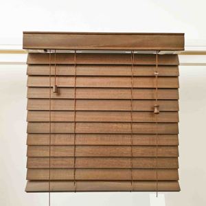 ستائر خشبية بسيطة مدمجة، ظلال فينيسية شبه بدون حبال للتظليل اليومي في الشرفة والمكتب - Product Image 4