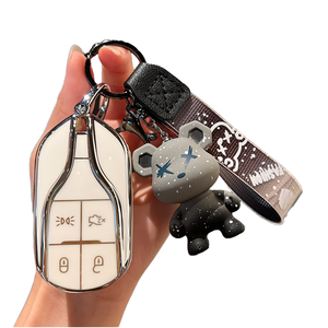 Convient pour MSA1 usine en gros <span class=keywords><strong>clé</strong></span> de voiture de luxe couvre étui à clés en TPU pour <span class=keywords><strong>Maserati</strong></span> Levante Quattroporte Spyder <span class=keywords><strong>porte</strong></span>-clés les plus vendus - Product Image 1